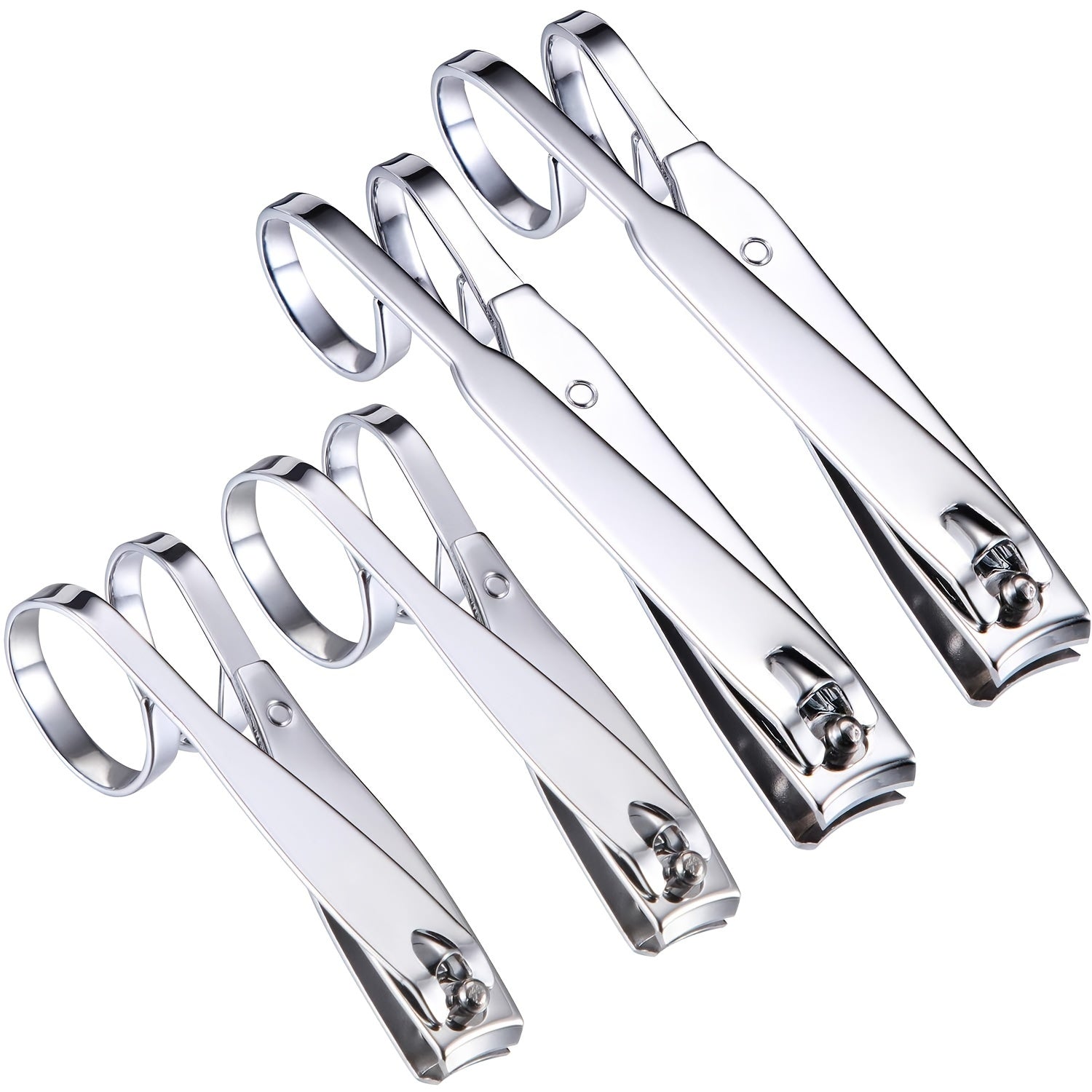360 Rotating Nail Clipper Set Stainless Steel Edge for Perfect Nails