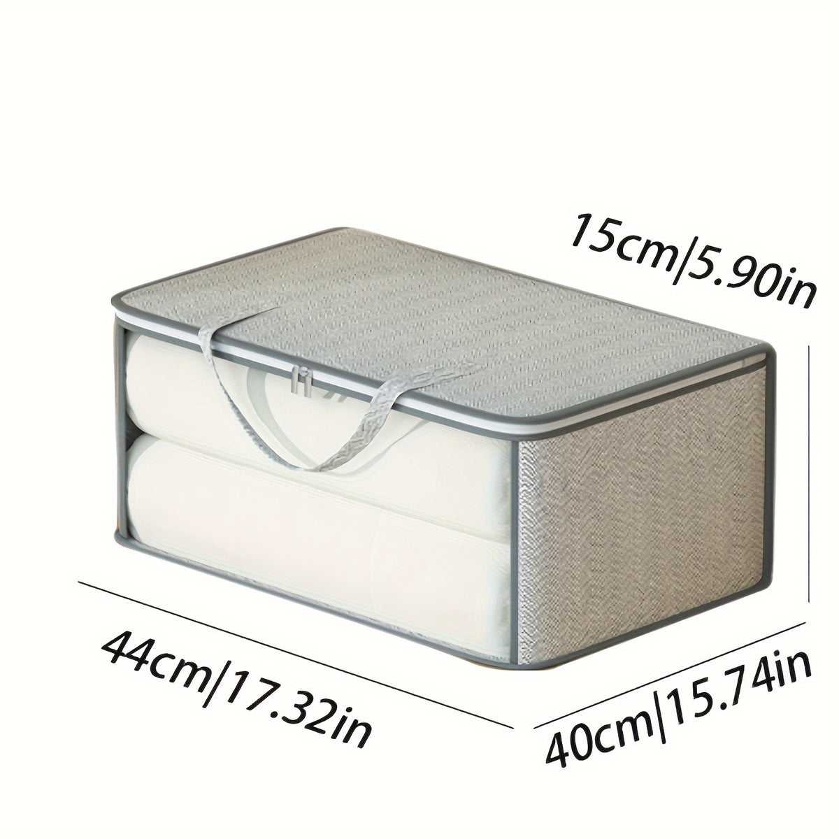 Clothes Storage Bag With Handles Non Woven Fabric Clothes Bag With Window