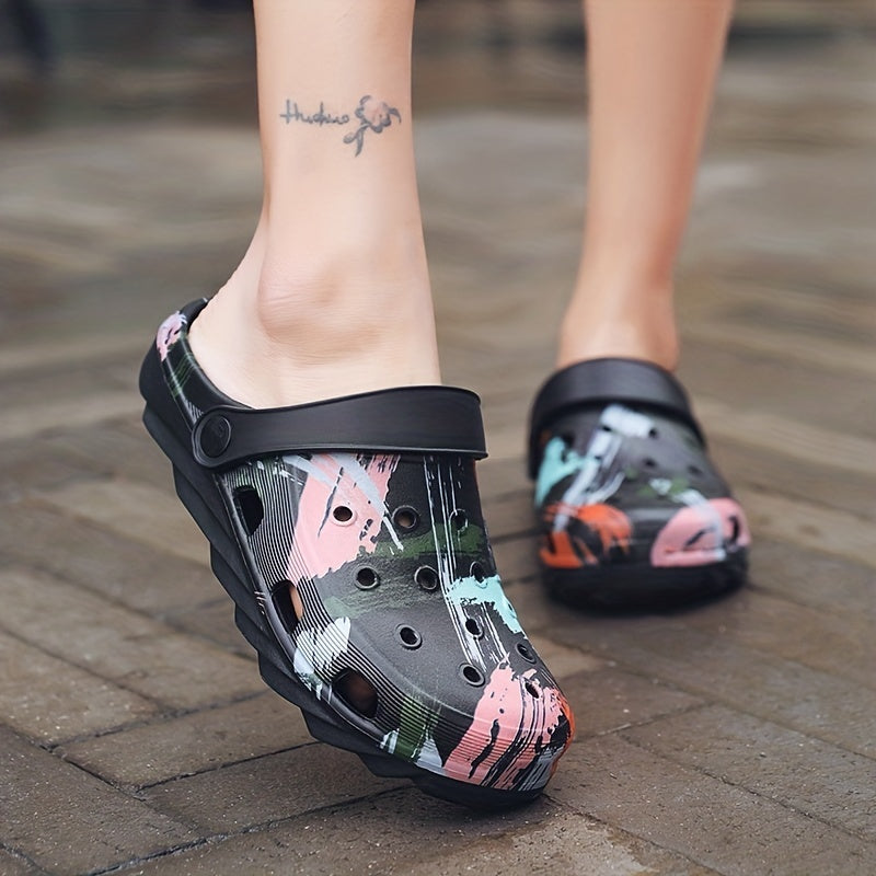 Graffiti Comfortable Clogs Non-slip Sandals Lightweight Slippers