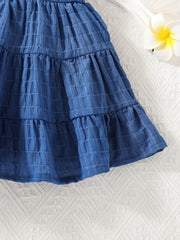 Baby Girl's Flutter Sleeve Layered Cami Dress