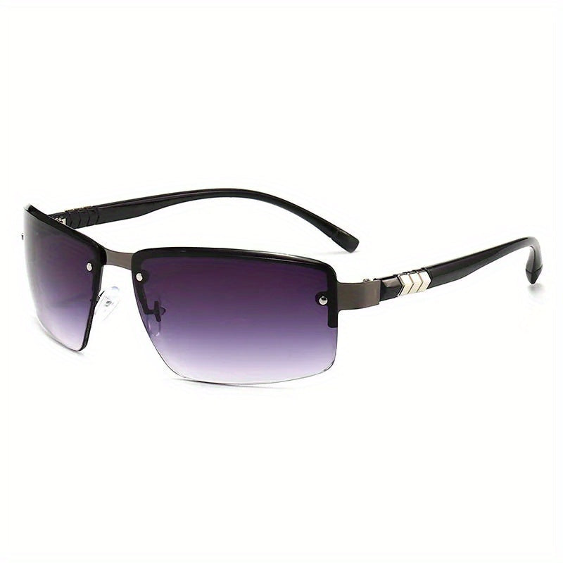 Rectangle Metal Sunglasses Business Man Men Male Glasses Retro Vintage