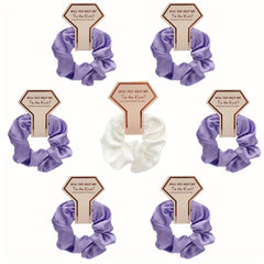 Large Silk Scrunchie for Wedding Party Gift