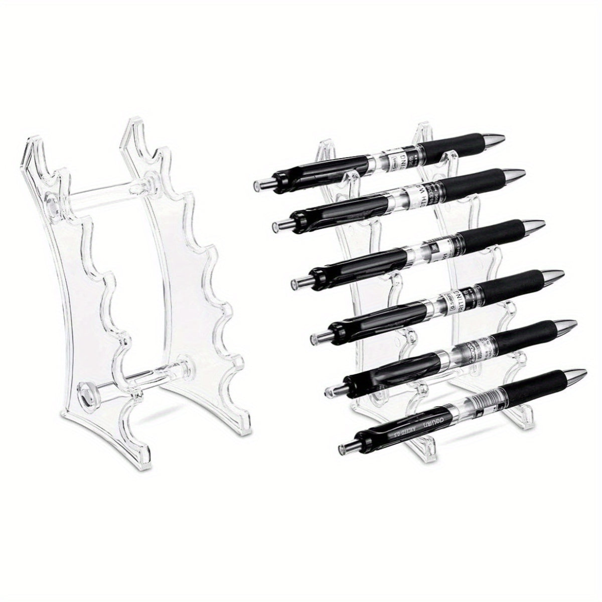 Set Of 2 Pen Display Stand 6 Slots Pen Holder