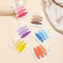 18pcs No Bend Hair Clips For Woman Girl Candy Colors