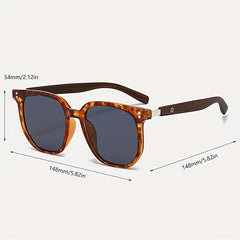 Men's Classic Large Frame Sunglasses UV-Resistant with Case