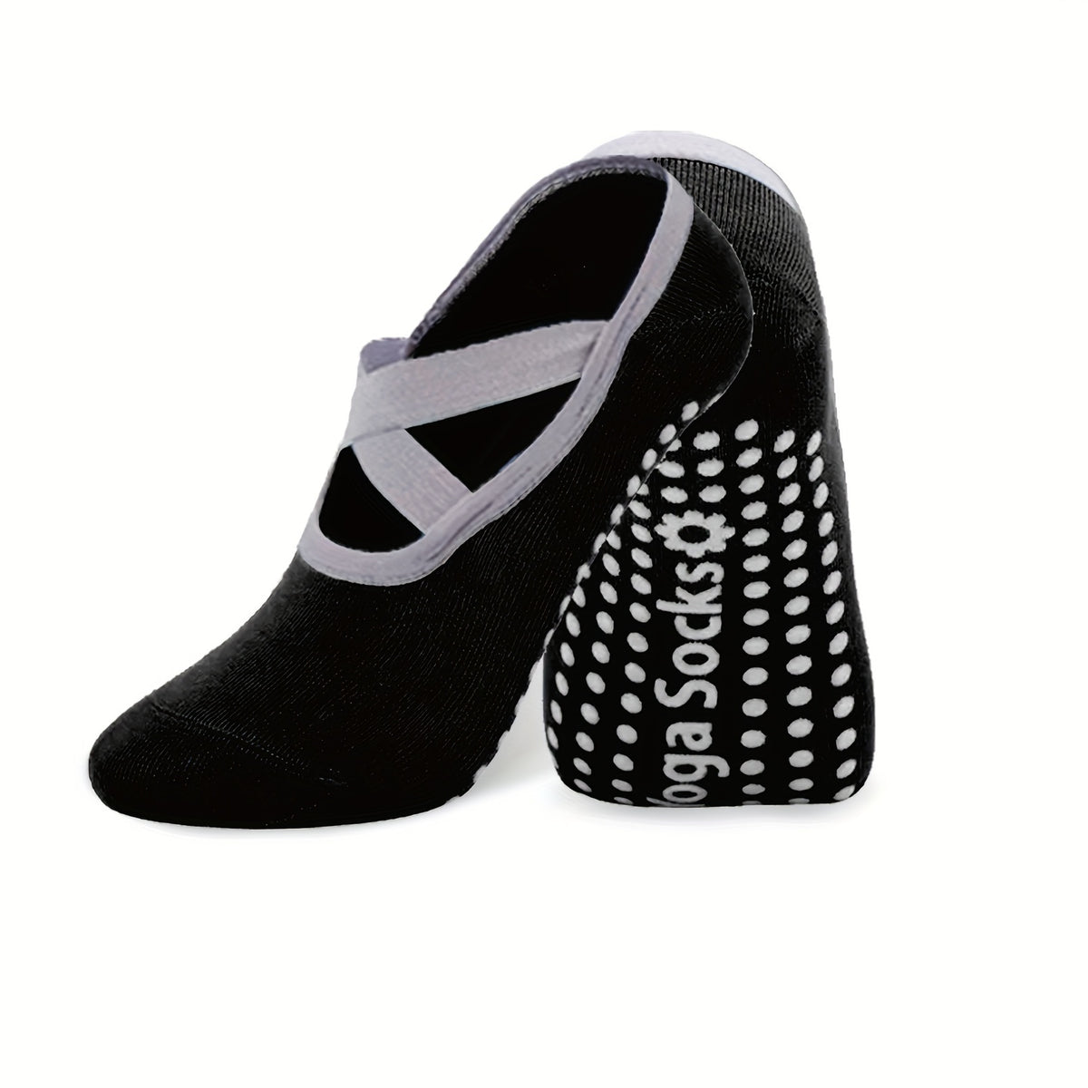 3 Pairs Cross Cut Out Socks Soft Lightweight Low Cut Yoga Socks Women's