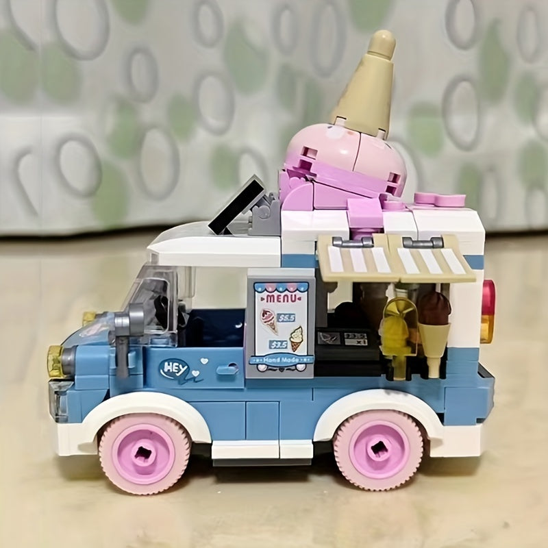 DIY Ice Cream Truck Building Blocks Toy