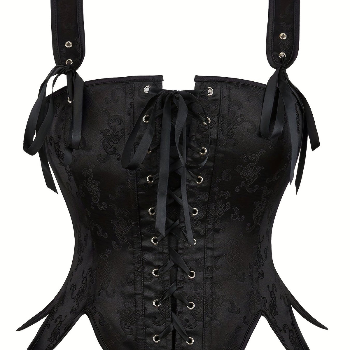 Waist Shaping Tied Shapewear Bustiers Gothic Corset Tank Top