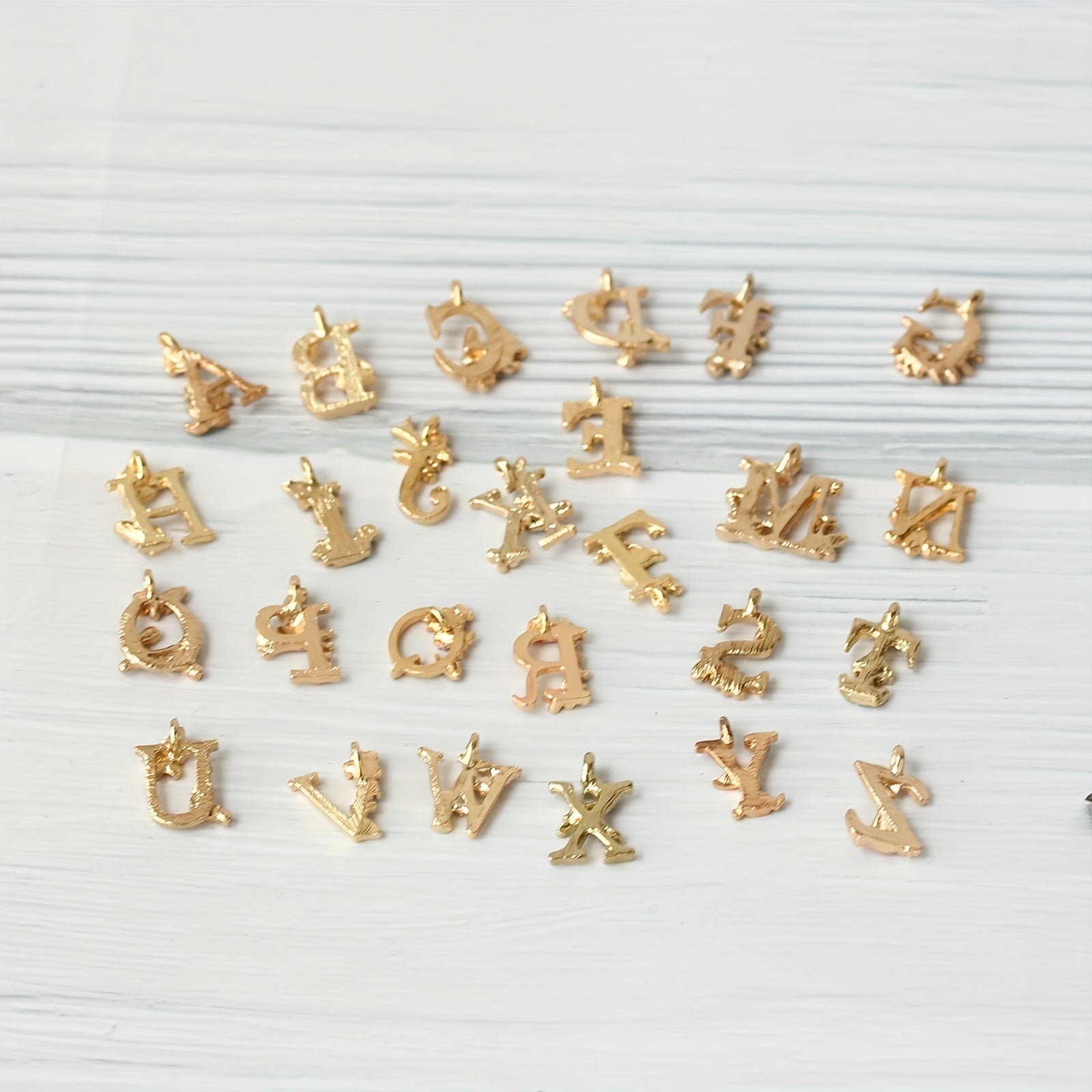 DIY Initial Letter Charms Jewelry Making Kit
