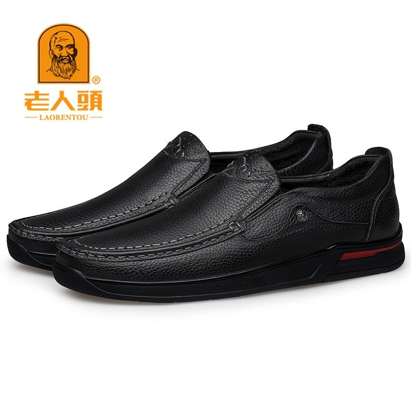 Men's Leather Loafer Shoes Slip On Non-slip Shoes Spring Summer