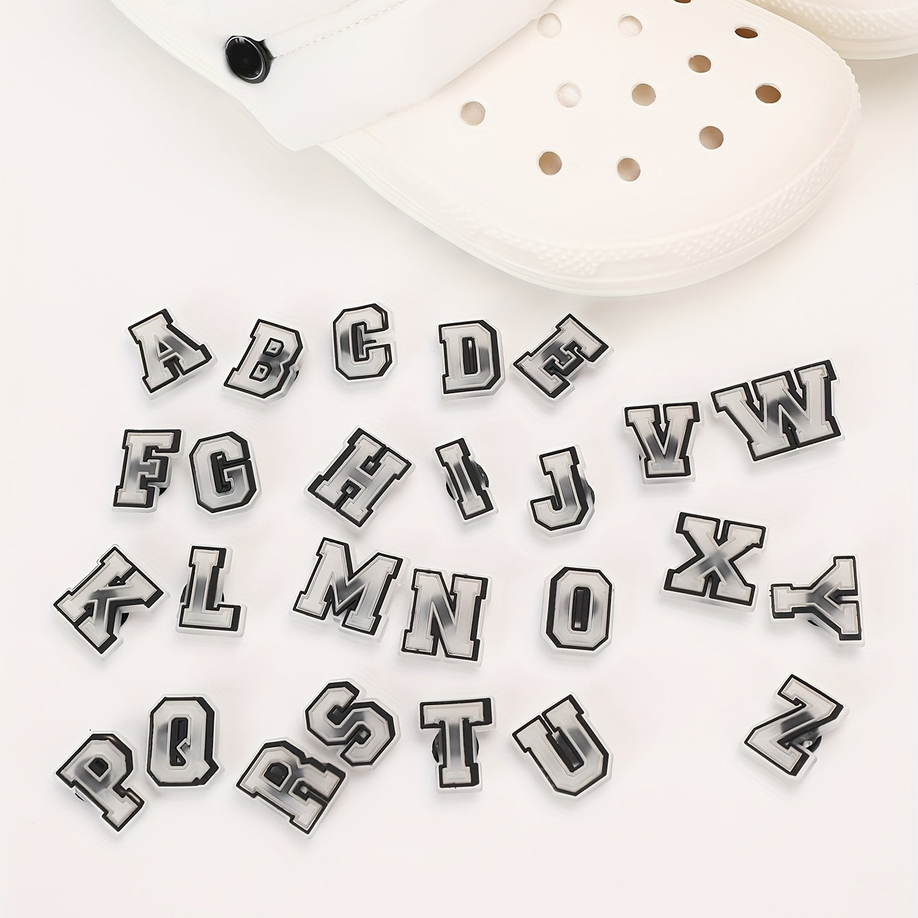 26 Letters Shoe Charm Clog Shoe Charm Animation Shoe Accessories
