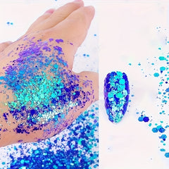 Chameleon Chunky Glitter Flakes Box - Nail Art Makeup Supplies