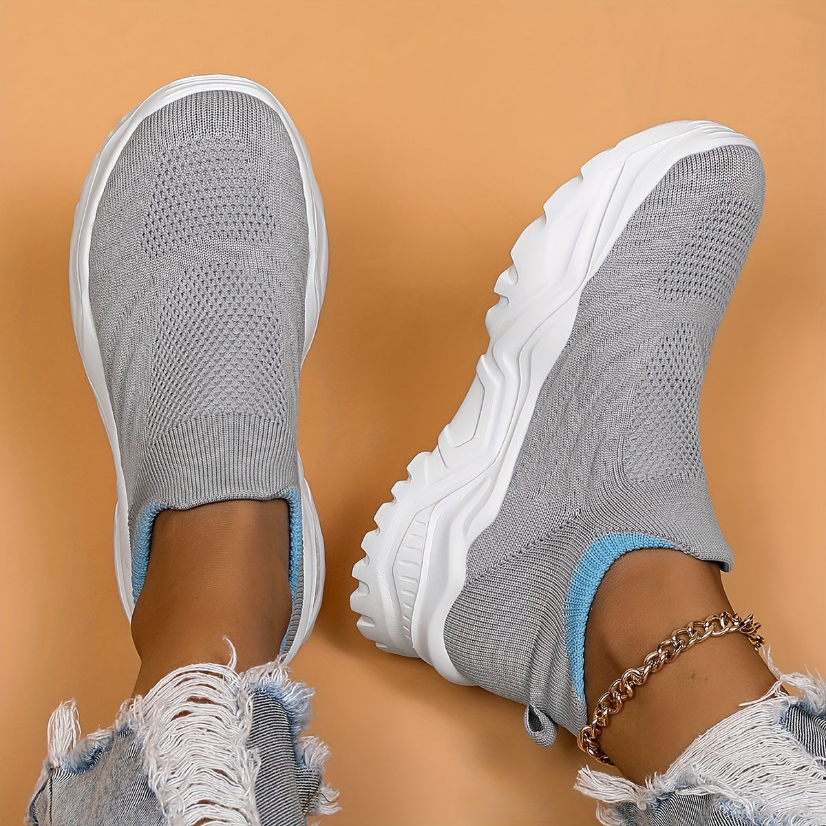 Women's Mesh Non Slip Sneakers Breathable Running Shoes