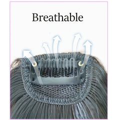 Natural Clip In Air Bangs Fringe Synthetic Hair Extensions One Piece Hairpiece