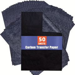 Graphite Transfer Paper 50pcs For Tracing Drawing Patterns On Wood Canvas Fabric