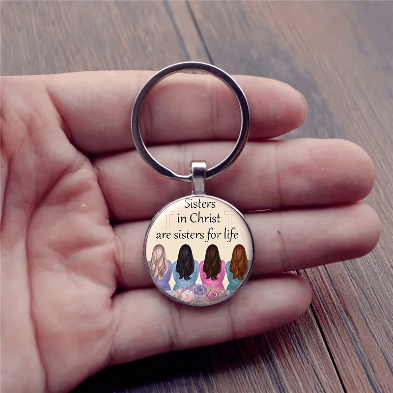 Sister & Girls Retro Key Chain for Backpacks & Jewelry