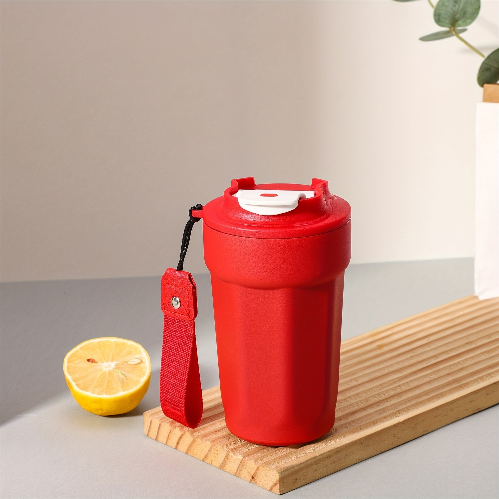 15oz Stainless Steel Sports Insulated Water Cup Portable with Rope