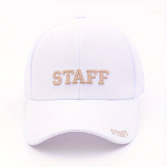 STAFF Letter Embroidery Baseball Cap For Men And Women