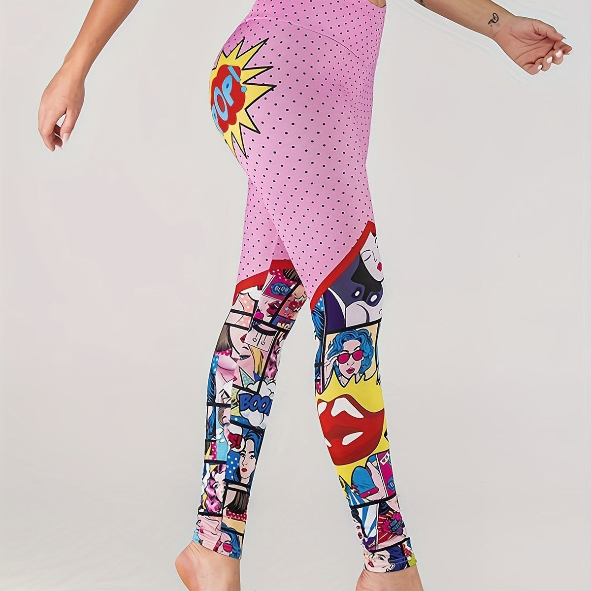 Printed Yoga Leggings for Sports and Fitness