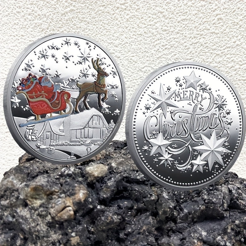 1pc Merry Christmas Collection Coin Gift Coin