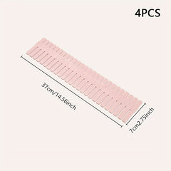 4pcs Plastic Drawer Dividers for Organizing Your Home