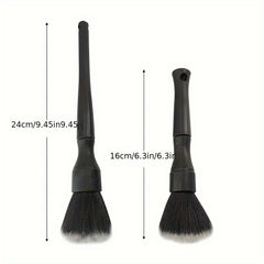2pcs Car Interior Cleaning Tools Detail Brush Dashboard Air Vent Dust Removal