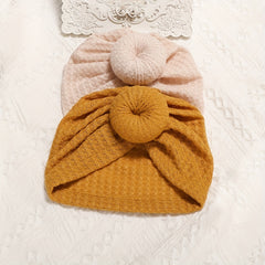 3Pcs Girls Plain Hat Turban Headwraps Elastic Soft Hat
