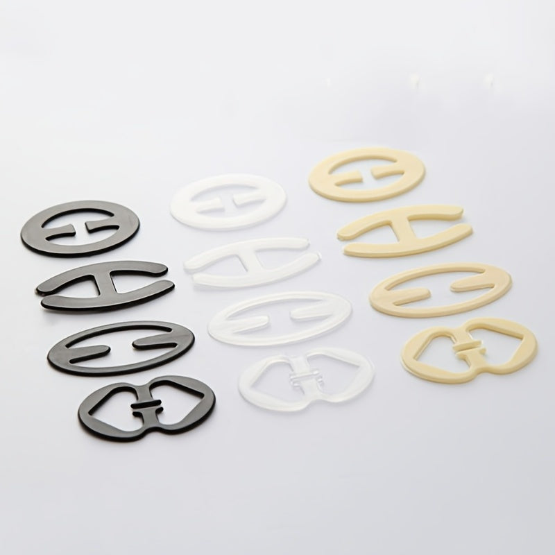 4pcs Invisible Bra Strap Clips Non slip Buckles for Braless Look