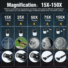High Mag. Professional Astronomical Telescope 333x 70mm