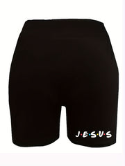  Casual Shorts Women's High Rise Stretch Biker Shorts