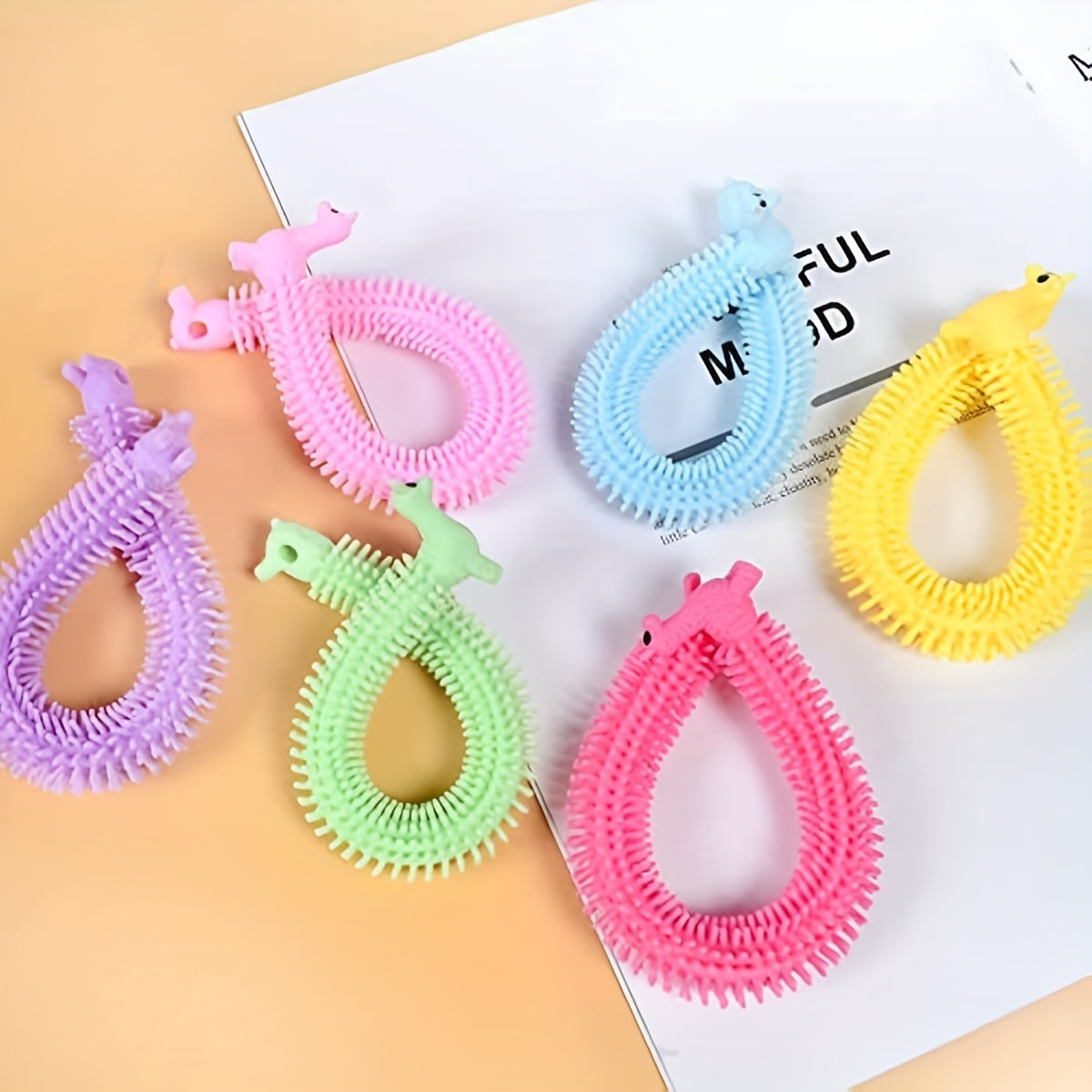 15 Pcs Colorful Elastic Rope Fidget Toys for Stress Relief