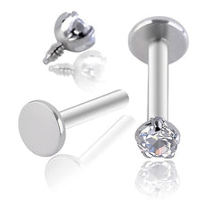 Fashionable Zircon Punk Stainless Steel Piercing Set