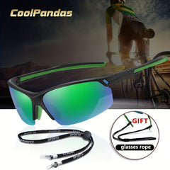 CoolPandas Men's Tr90 Ultralight Sports Polarized Sunglasses