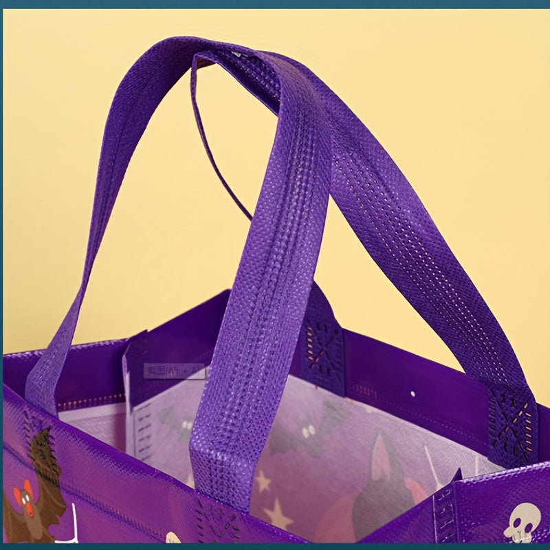 20pcs Halloween Party Gift Handbag Ghost Skull Elf Print Tote Bag No woven