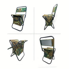 Camouflage Folding Backpack Chair For Outdoor Activities