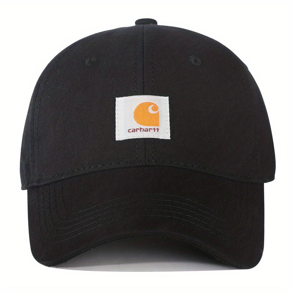 Label Patch Casual Baseball Cap Solid Adjustable Golf Sun Hat Unisex