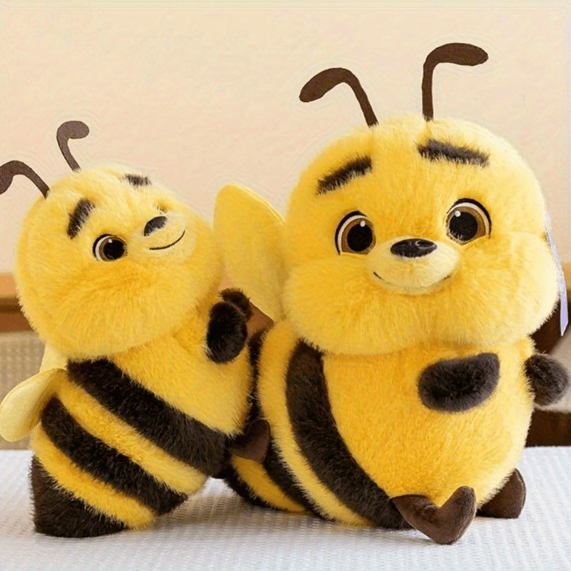 Bee Plush Toy Yellow Stuffed Animal Decoration Cozy Home Plush Toy