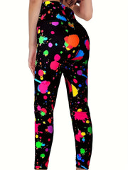 Women's Star Pattern Leggings for Fitness Yoga Running