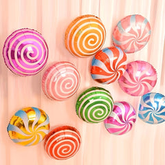 10pcs Lollipop Aluminum Foil Balloons Birthday Party Decoration