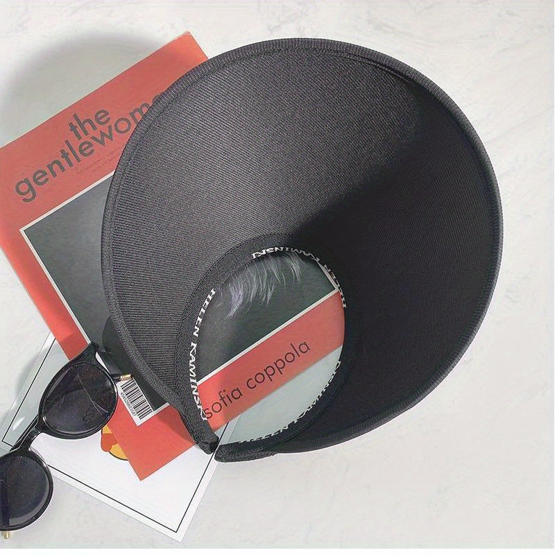 Women Sunshade Visor Hat Wide Brim UV Protection Travel Beach Hat