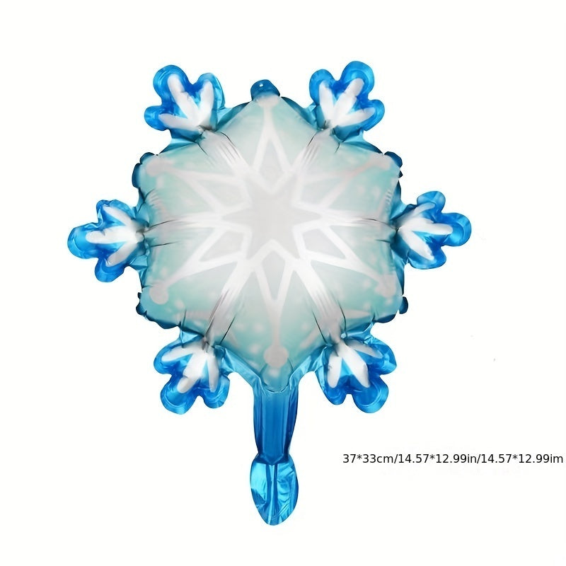 3pcs Winter Snowflake Decoration Balloons Birthday Party Supplies
