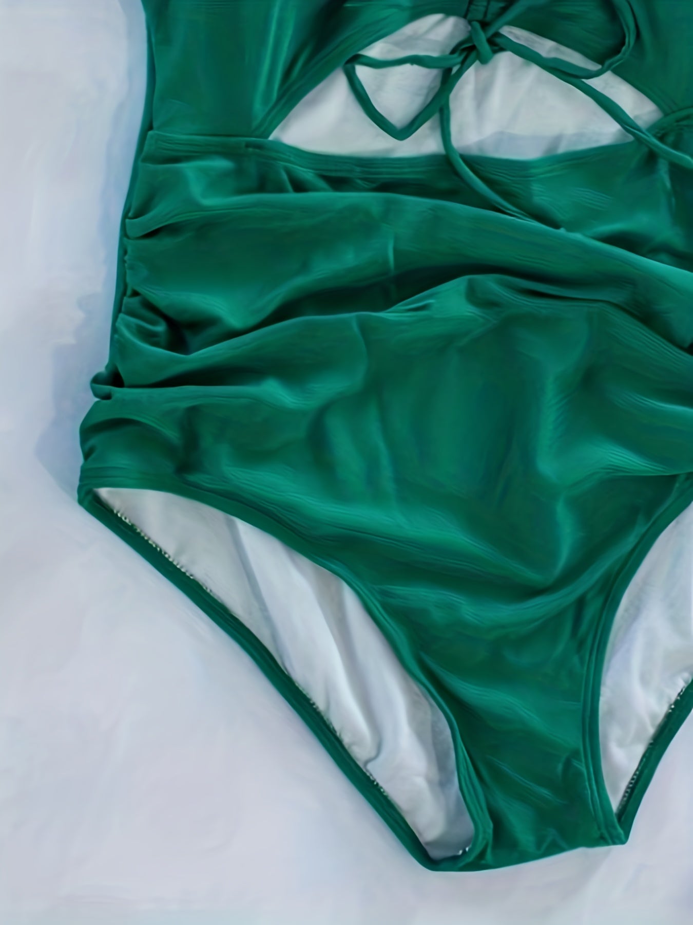  Lace Up One Piece Bathing Suit