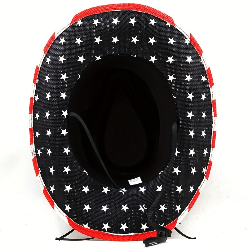Vintage American Flag Cowboy Hat Western Cowboy Hat