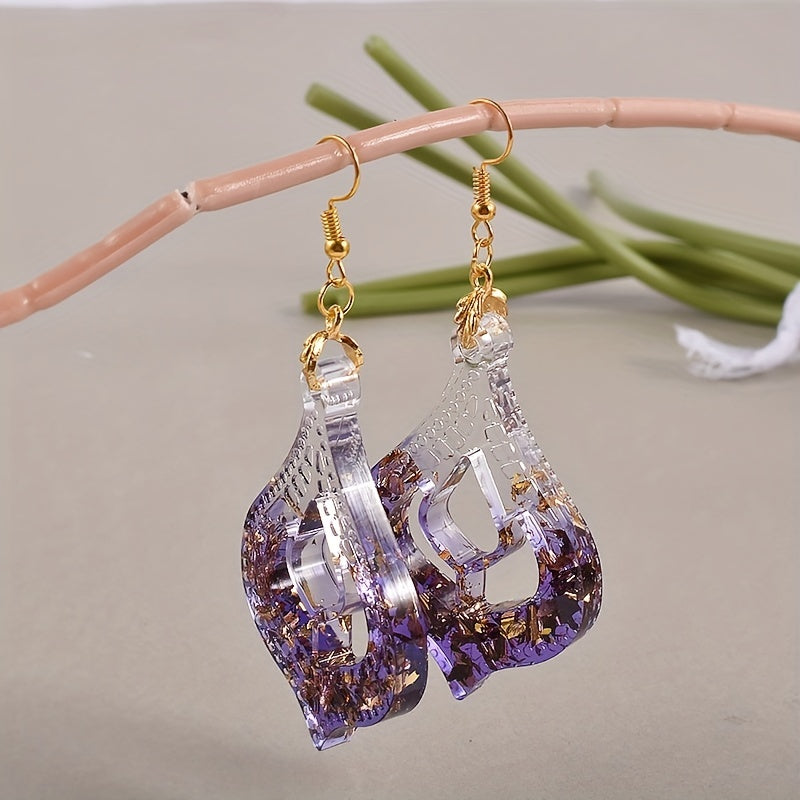 DIY Crystal Resin Mould Exotic Earrings Silicone Mold Hollow Pattern