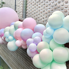 120pcs Balloon Garland Kit Macaron & Gold Confetti Balloons Party Decor
