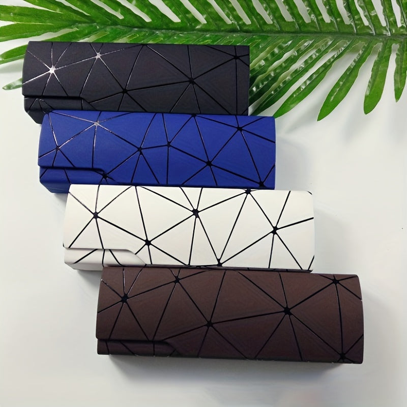 Geometric Eyeglasses Case Magnetic Closure Glasses Sunglasses Case