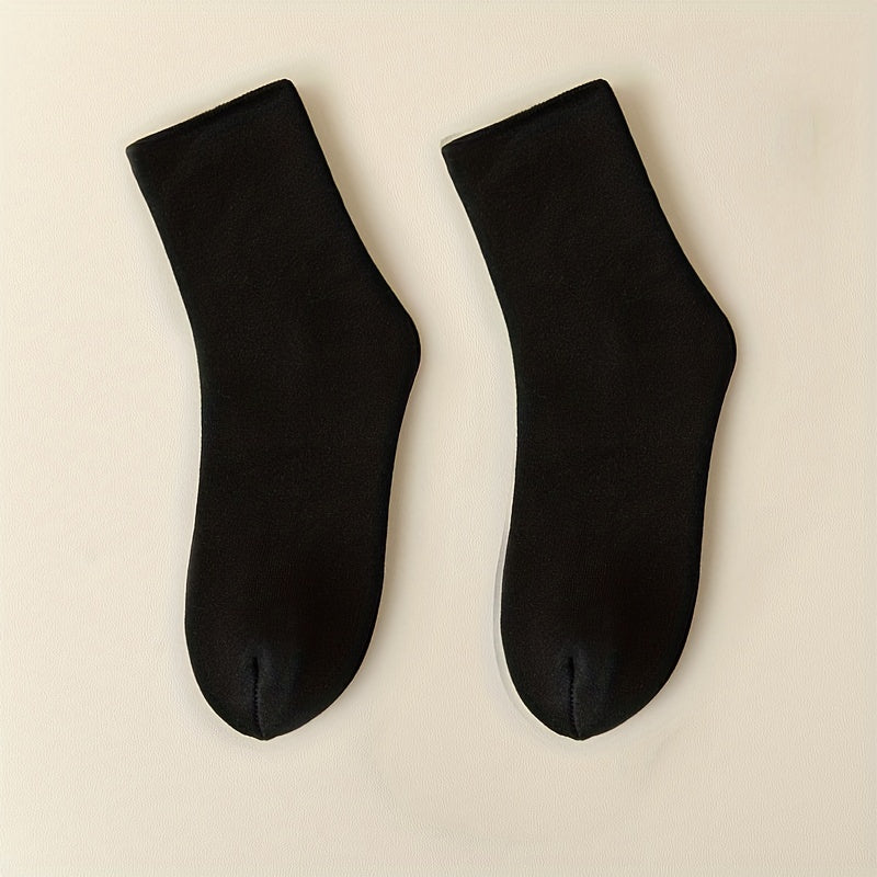 5 Pairs Men's Thick Velvet Winter Snow Socks