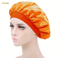 Satin Bonnet for Nighttime Sleeping & Showering