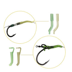 420 Piece Carp Fishing Kit Hooks Materials Portable Box Bass Silver Carp