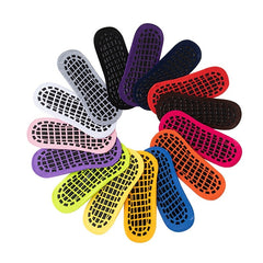 Solid Towel Bottom Yoga Socks Anti Slip Garters Grip Short Crew Socks